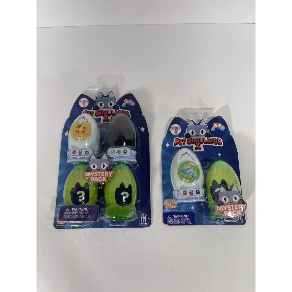 6 x Pet Simulator X Mystery Pet Minifigure Phatmojo 4 Pack+2‎ Pack Epic Rare DLC